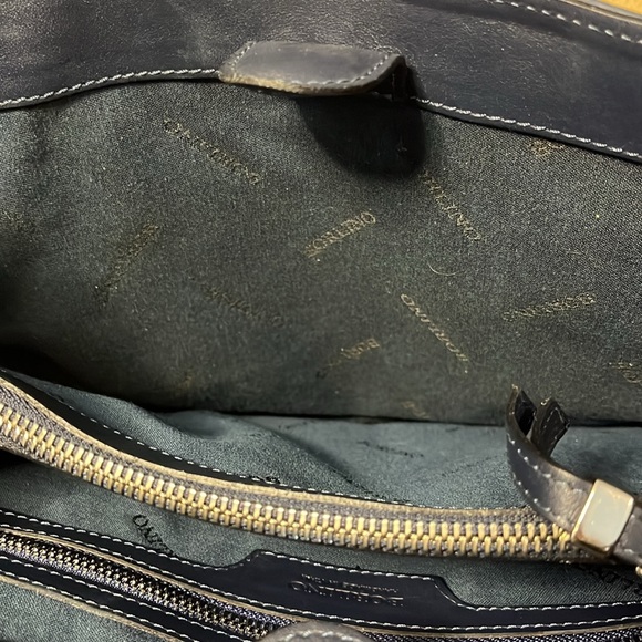 Borlino Luxury Handbag Handmade in Italy Calf Leather Capri Blue - Picture 7 of 9